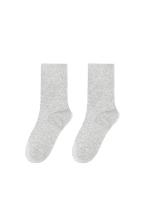 3-Pack Glitter Socks – Light Beige, Light Pink & Light Grey