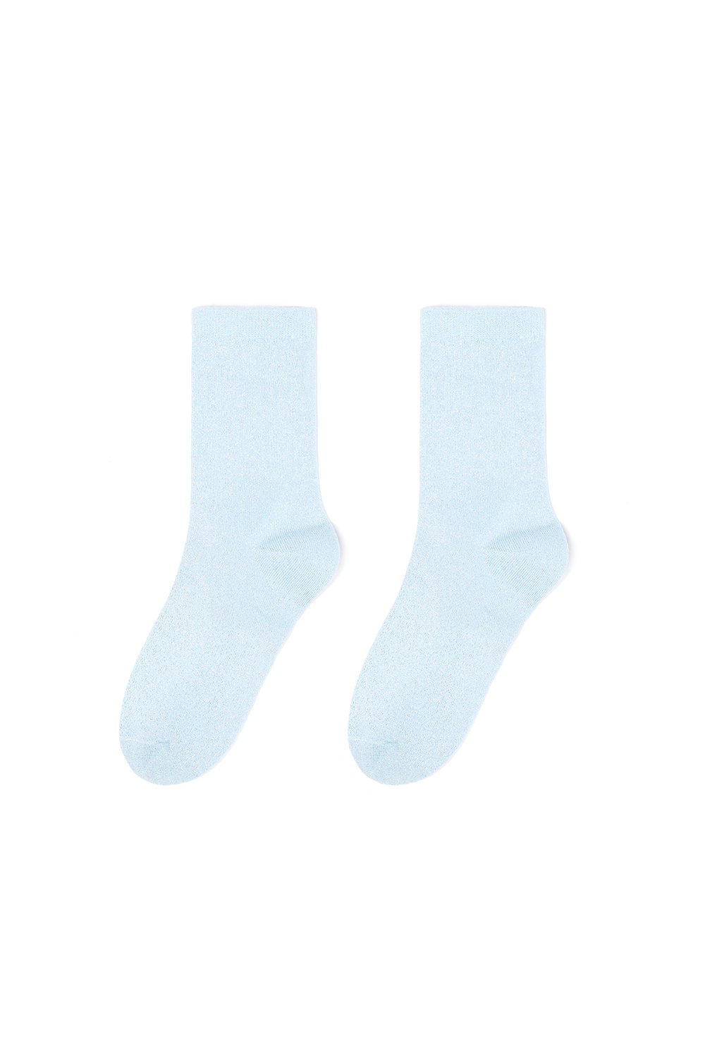 3-Pack Glitter Socks – Light Green, Light Blue & Light Pink