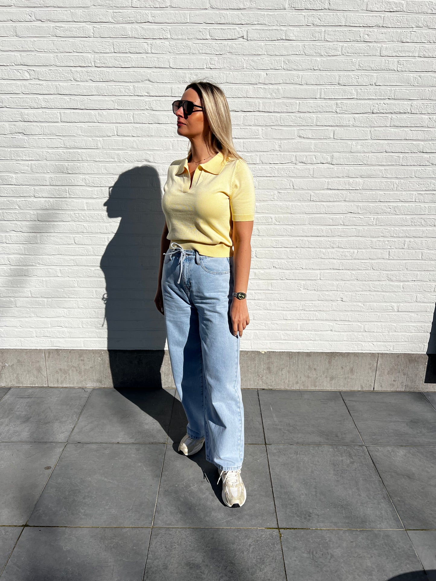 Polo Knit – Butter Yellow