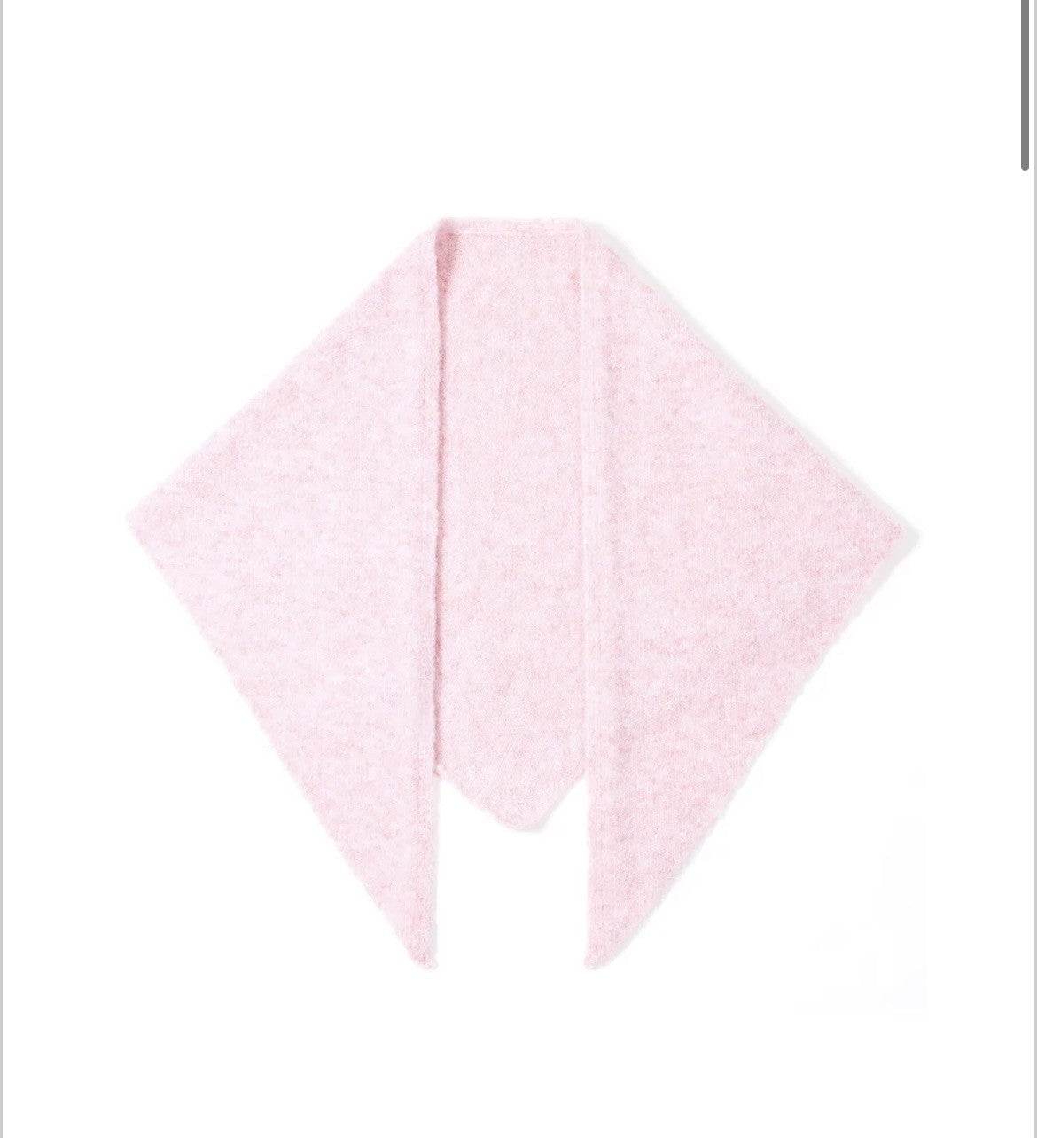 Light Pink Triangle Scarf