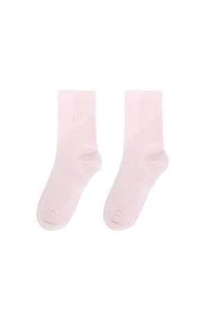 3-Pack Glitter Socks – Light Green, Light Blue & Light Pink