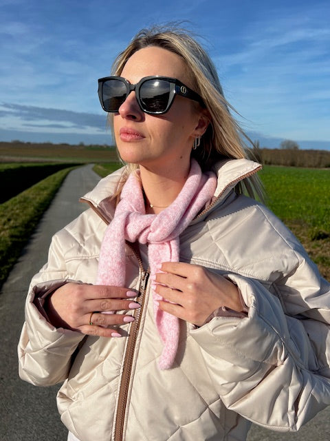 Light Pink Triangle Scarf